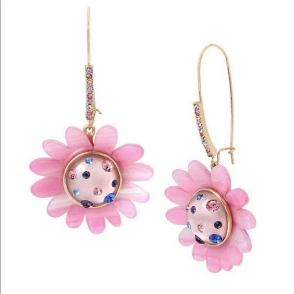 Betsey Johnson 🌸Pink Daisy Drop Earrings!